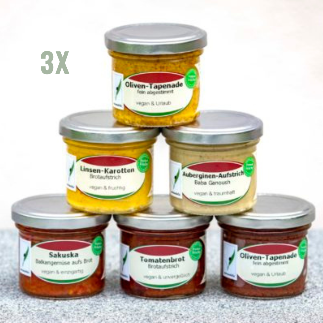 veganské pomazánky mix box
