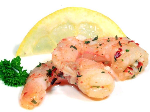 Garnalen in knoflook-chili-olie