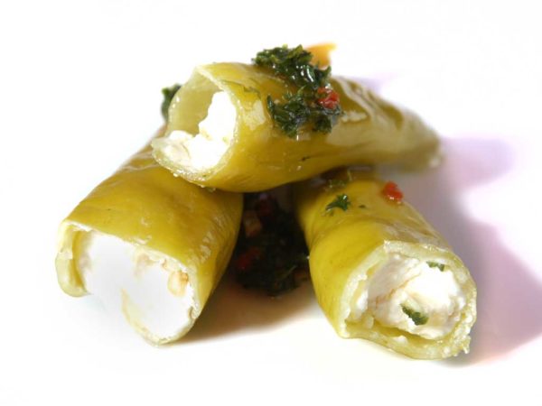 Gefüllte Peperoni mit Frischkäse