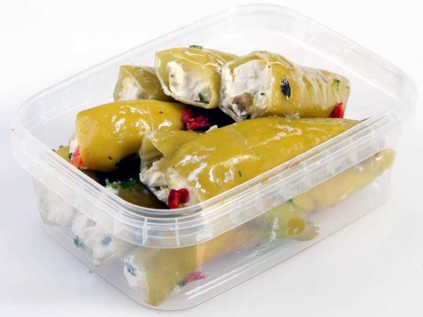 Gefüllte Peperoni mit Frischkäse