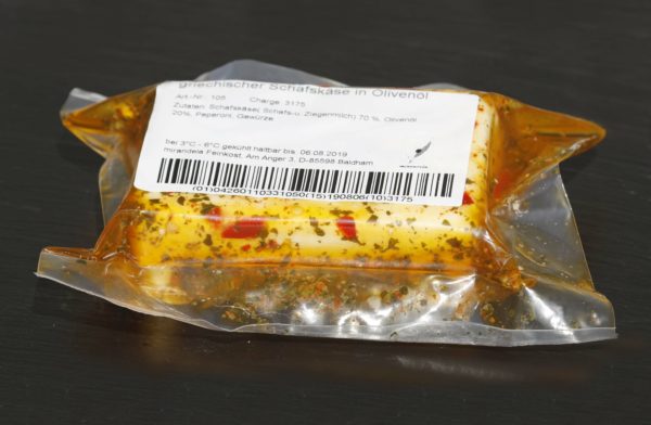 Griekse schapenkaas in olijfolie