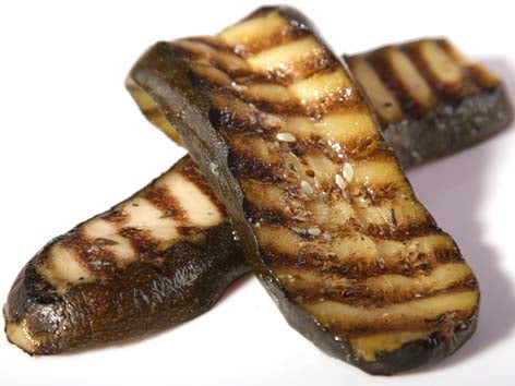Verse courgette, gegrild en gemarineerd