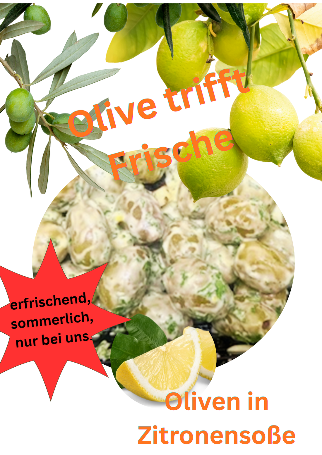 Oliven in Zitronensoße